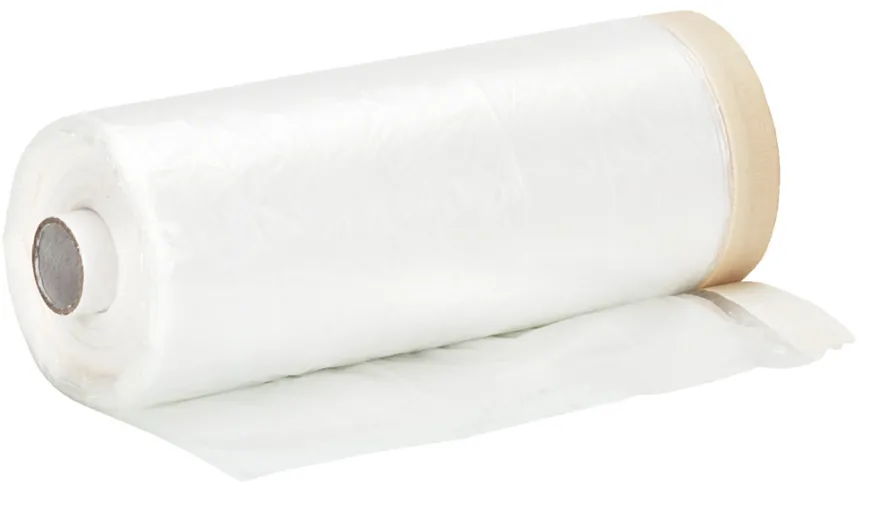 Afdækningsfolie med tape 140 cm x 33 meter - LUXI®