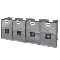 Affaldssorteringsposer m/velcrosystem 4 stk.
