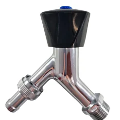 Aftapventil 1/2" med plastgreb krom