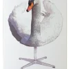 Akustikbillede Art-Acoustic svanen 60 x 120 cm - hvid