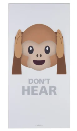 Akustikbillede Art-Acoustic hear 60 x 120 cm - hvid