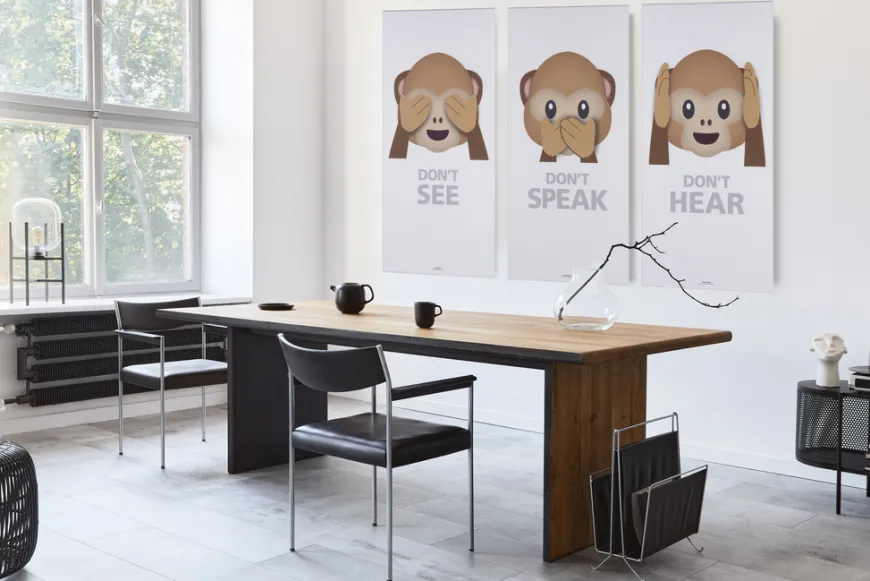 Akustikbillede Art-Acoustic see 60 x 120 cm - hvid