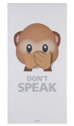 Akustikbillede Art-Acoustic speak 60 x 120 cm - hvid