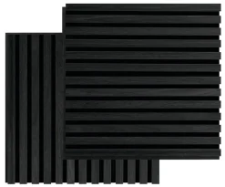 Akustikpanel Square black oak 22 × 520 × 520 mm 2-pk.