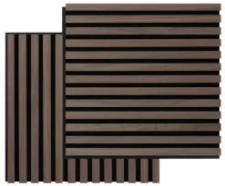 Akustikpanel Square walnut 22 × 520 × 520 mm 2-pk.