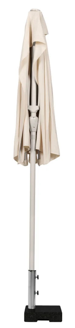 Altanparasol m/krank sandgrå B270 x D135 x H234 cm