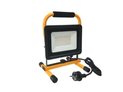 Arbejdslampe på stativ inkl. 50 W LED-pære sort