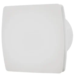 Badrumsventilator hvid m/hygrostat og timer - GRAD