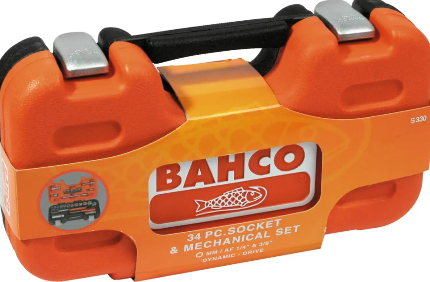 Bahco topnøglesæt 1/4" + 3/8" - 34 dele