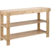 Bambusbænk m/2 hylder 70 x 25 x 45 cm