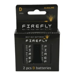 Batteri alkaline D LR20 2-pk. - Firefly