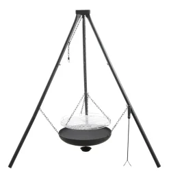 Bålsted tripod med bålfad og rist Ø55 cm - Grillexpert®
