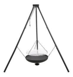 Bålsted tripod med bålfad og rist Ø55 cm - Grillexpert®