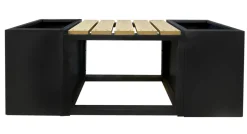 Bænk Easy sort stål 120 x 30 x 45 cm