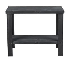 Bord m/hylde Georgia træ sort 90 x 45 x 74 cm