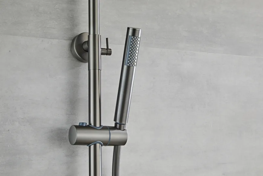Brusesæt m/termostat Ø250 mm gunmetal