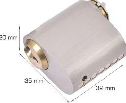 Cylinder oval 7-stift 2 stk.