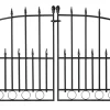 Dobbeltlåge sortlakeret stål 115,5 x 74,2 cm