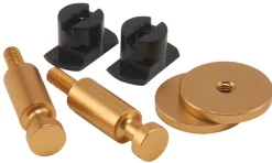 Dots knager t/akustikpaneler 4,5 x 2,4 cm messingfinish