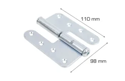 Dørhængsel højre 110 mm 2 stk.