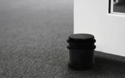 Dørstopper fritstående Ø62 x 75 mm matsort