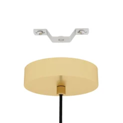 Eglo Caprarola pendel sand/messingfinish Ø20 cm