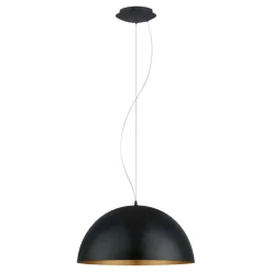 Eglo Gaetano 1 pendel sort/guld Ø53 cm