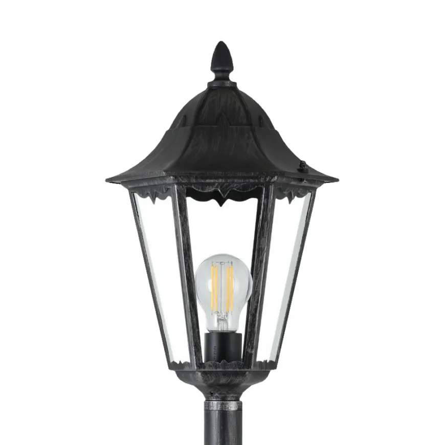 Eglo Navedo standerlampe sort/sølv 120 cm