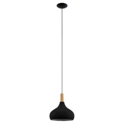 Eglo Sabinar pendel sort/brun Ø28 cm