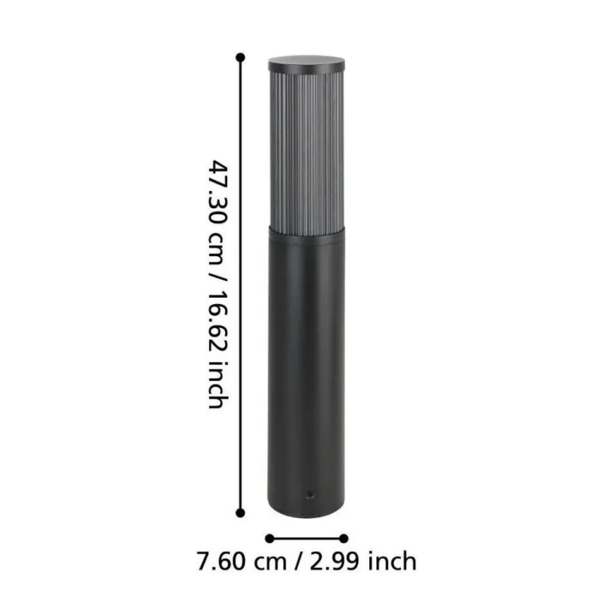 Eglo Salle standerlampe sort 46,5 cm