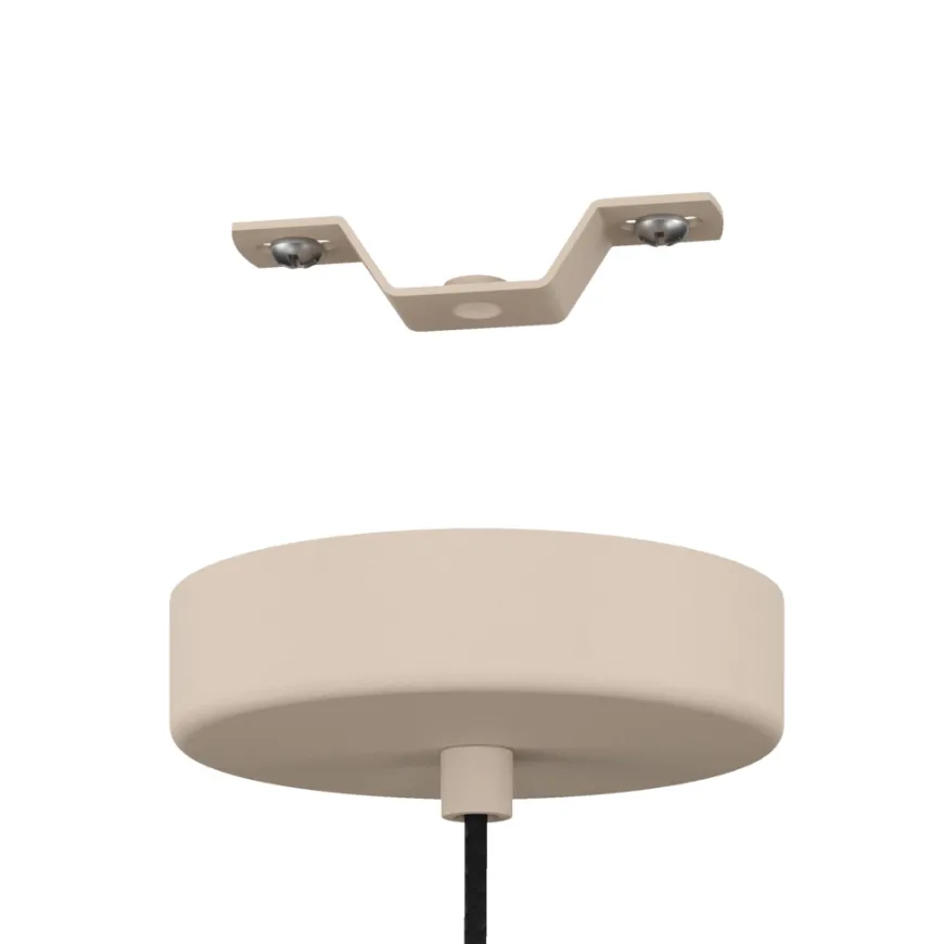 Eglo Valdiola pendel sand/børstet messingfinish Ø36 cm