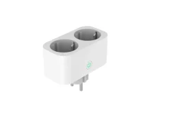 Energimåler plug m/timer wifi dobbeltstik - Elworks