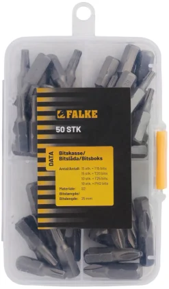 Falke® bitsæske torx og PH2 - 50 stk.