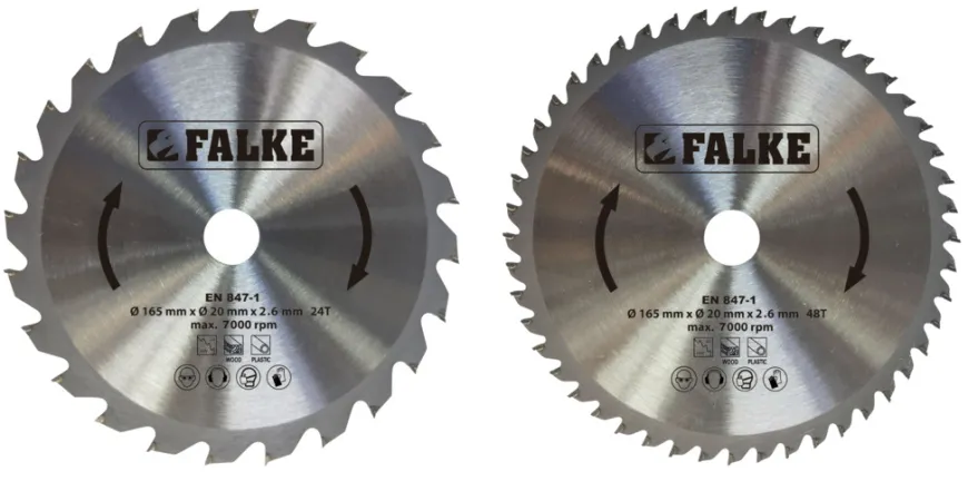 Falke® rundsavsklingesæt Ø165 mm 2 stk.