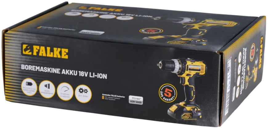 Falke® skrue-/boremaskine akku 18 V 2,0 Ah