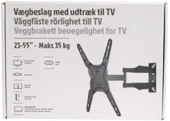 Fladskærmsbeslag med udtræk og kip 23-55"