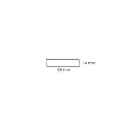 Fodliste glat fyr - 14 x 65 x 3000 mm