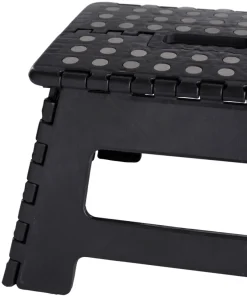 Foldbar skammel sort 32 x 25 x 22 cm