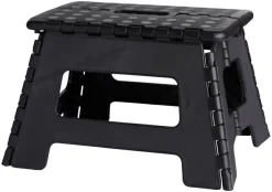 Foldbar skammel sort 32 x 25 x 22 cm