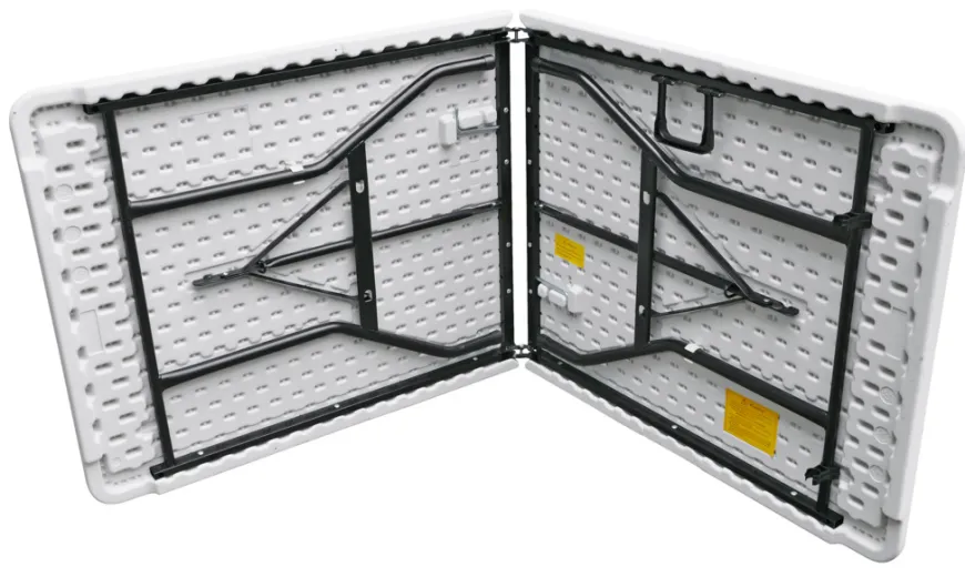 Foldebord stål/plast 180 x 75 cm hvid