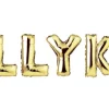 Folieballoner tillykke 35 cm guld