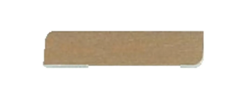 Forkantliste hvid 1 rund kant - 9 x 43 x 3000 mm