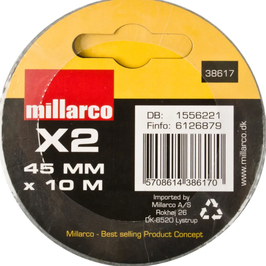 Gaffatape 45 mm x 10 meter 2-pk