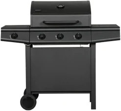 Gasgrill 3 brændere og sidebrænder sort - Grillexpert®