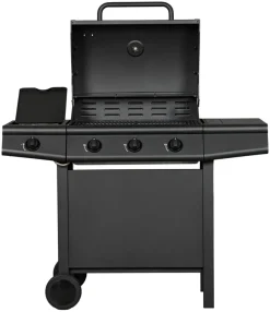Gasgrill 3 brændere og sidebrænder sort - Grillexpert®