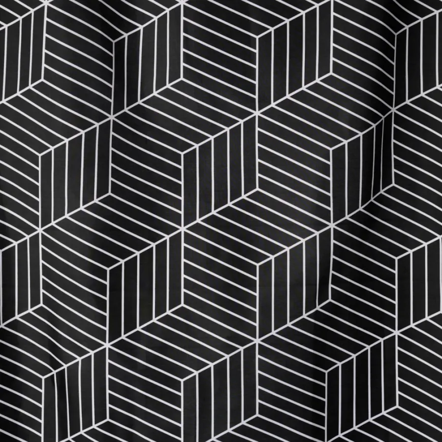 GEYSER® Dessert Black badeforhæng 180 x 200 cm