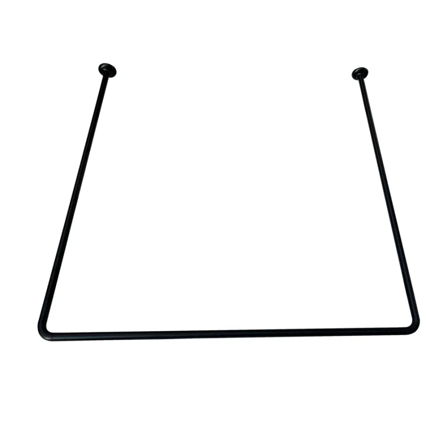 GEYSER® forhængsstang U-form 90 x 90 x 90 cm sort
