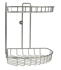 GEYSER® trådhylde hjørne dobbelt mat satin