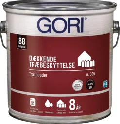 GORI 605 dækkende træbeskyttelse kulsort 2,5 liter