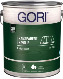 GORI 303 transparent nyatoh træolie til terrasser 5 liter
